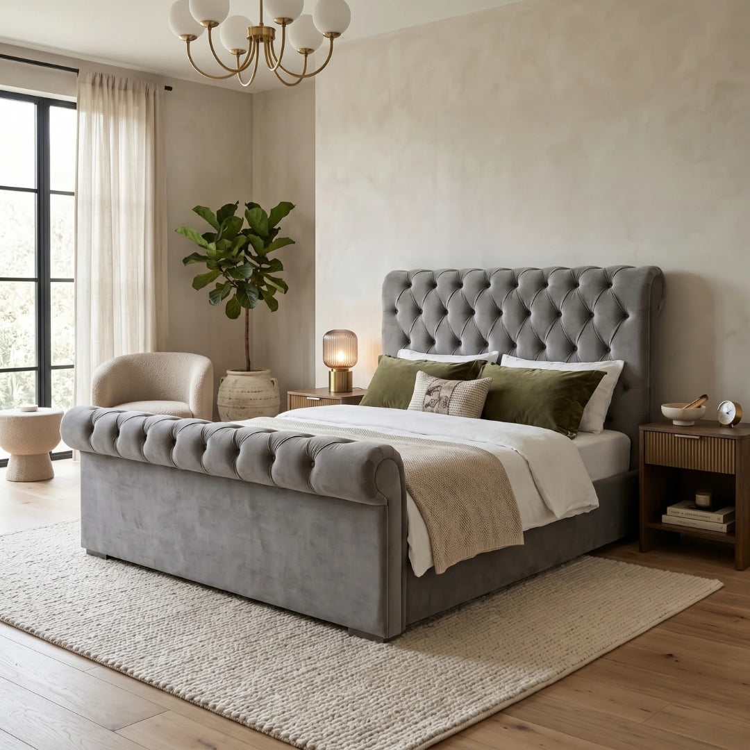 Super King Size Bed - Scroll Bed Frame