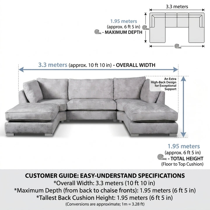 The Verona Cloud U-Shape Sofa