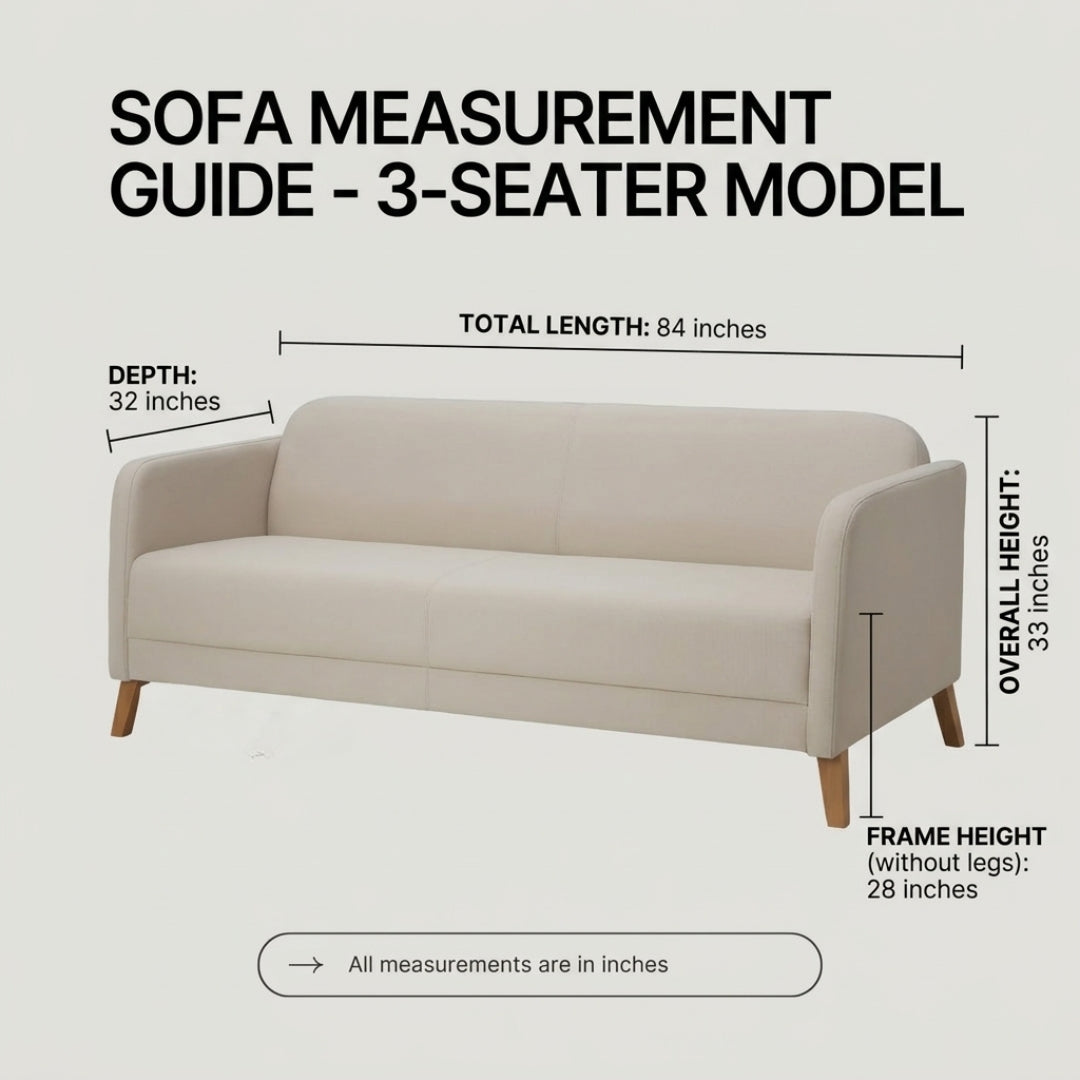 Scandi Minimalist Sofa — 2+3 Seater Sofa