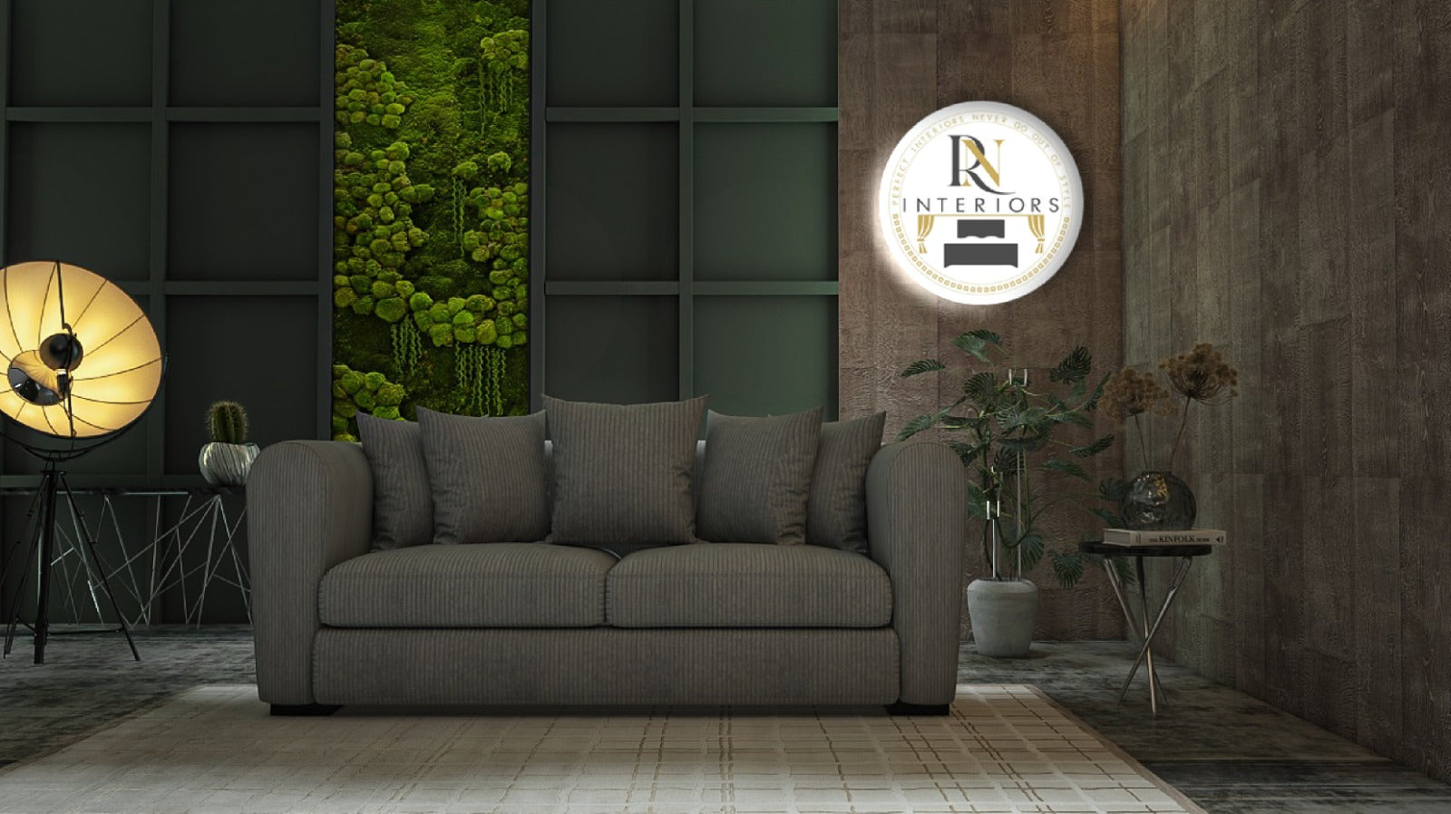 2 seater sofa - The Urban Grey, front view