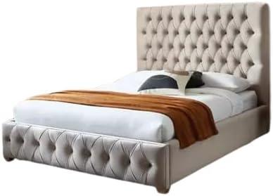 Sleigh Upholstered Bed Frame