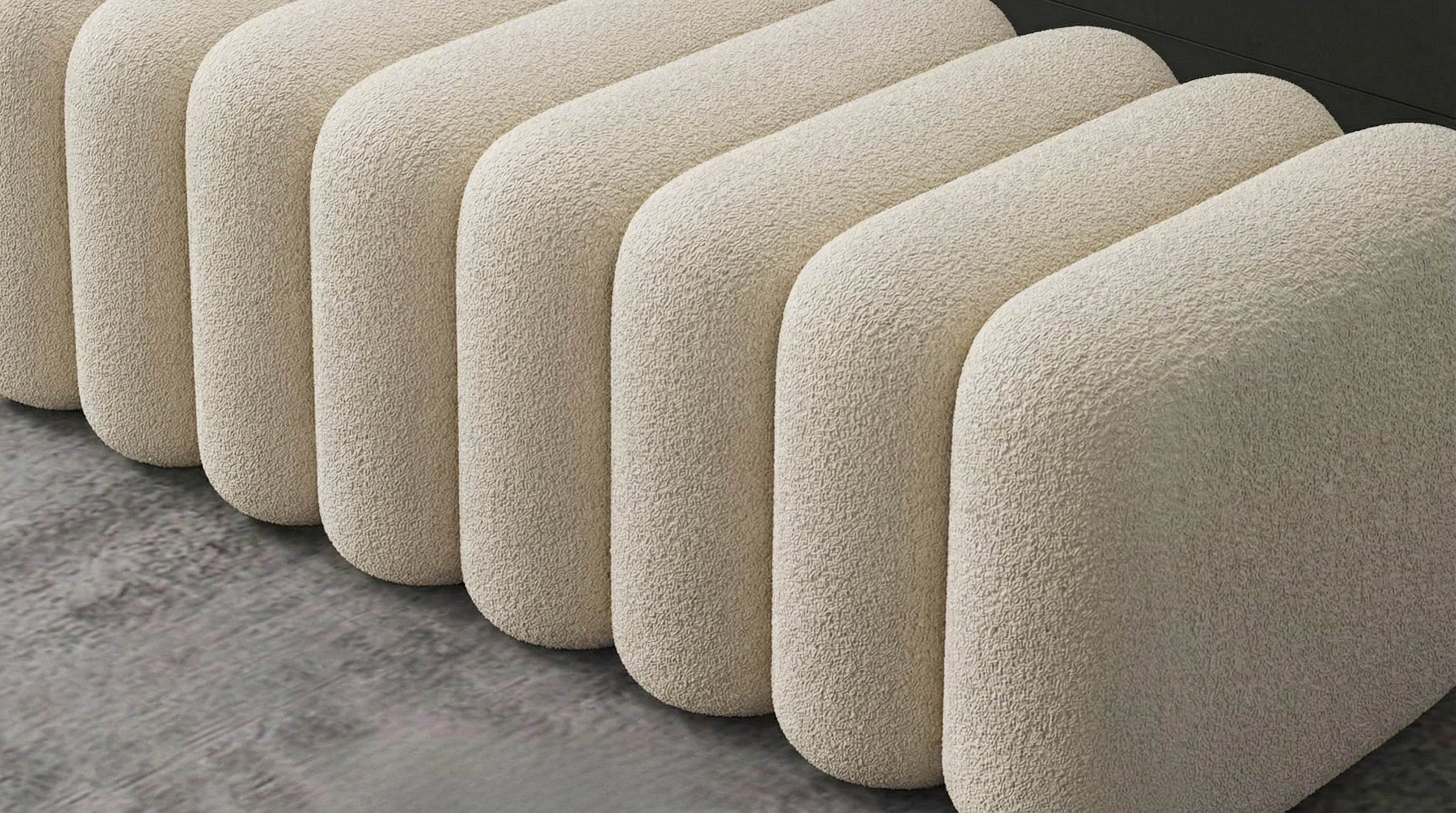Luxury Upholstered Footstool Bench – Multiple Sizes