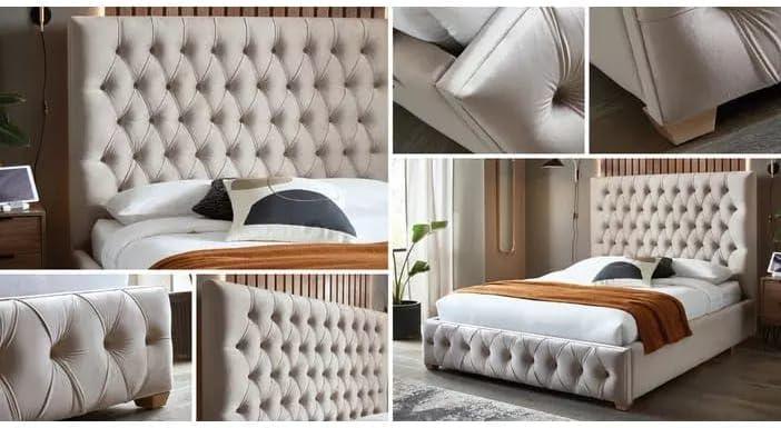 Sleigh Upholstered Bed Frame