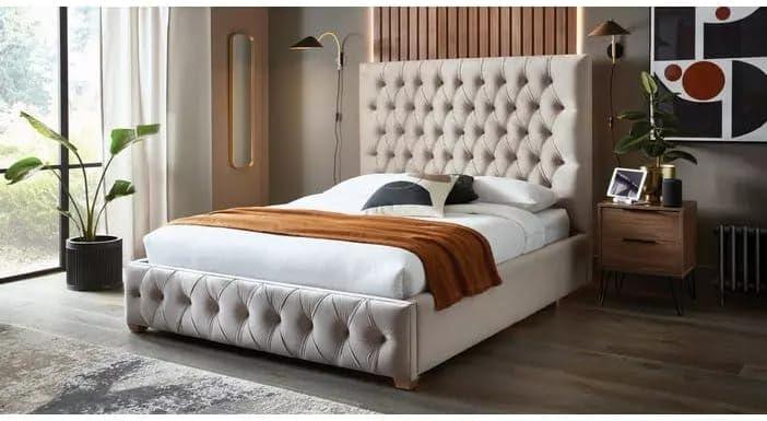 Sleigh Upholstered Bed Frame