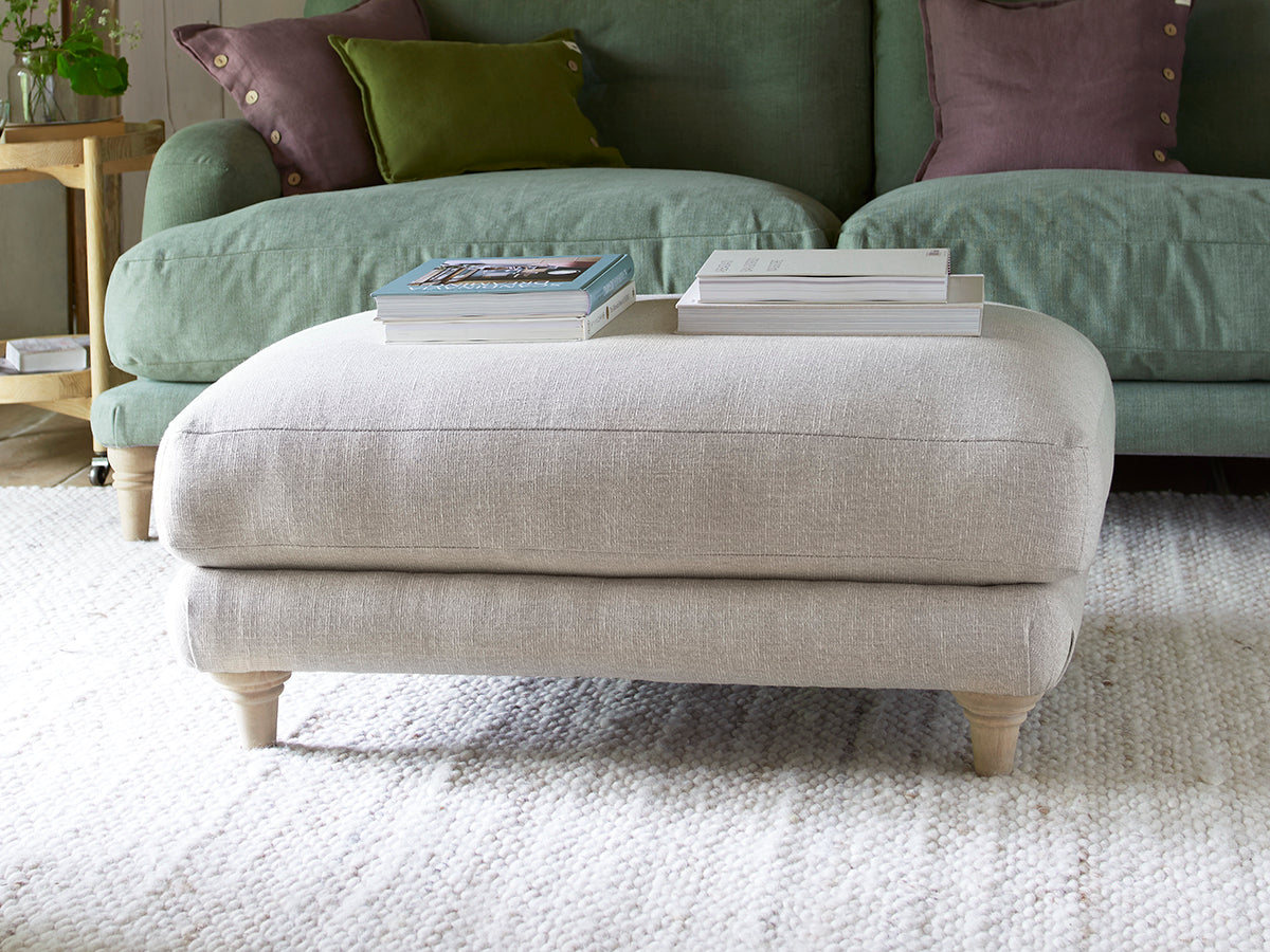 RN Interiors Wooden Legs Sugarloaf Footstool - rn interiors