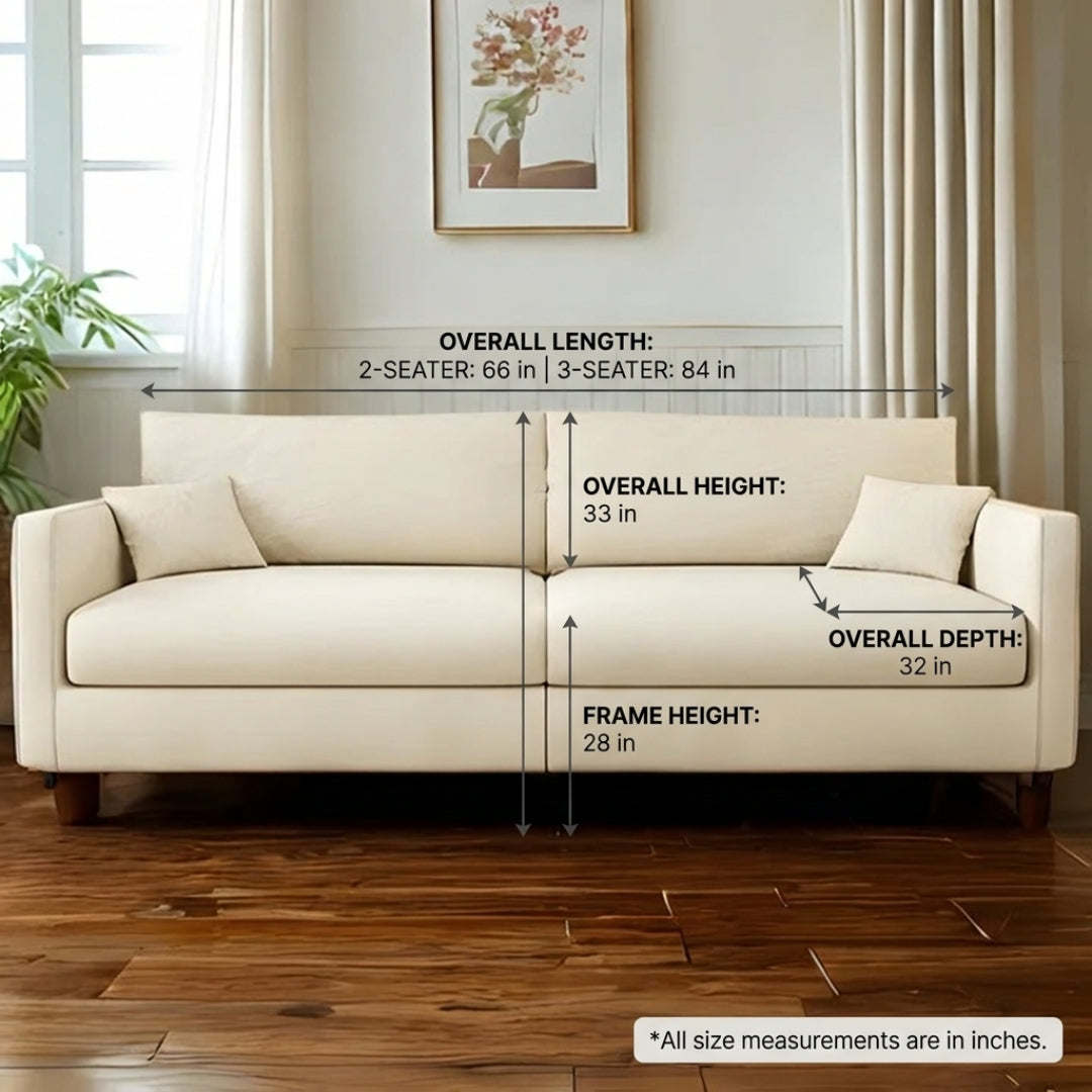 Neutral Haven Sofa — 2+3 Seater Sofa