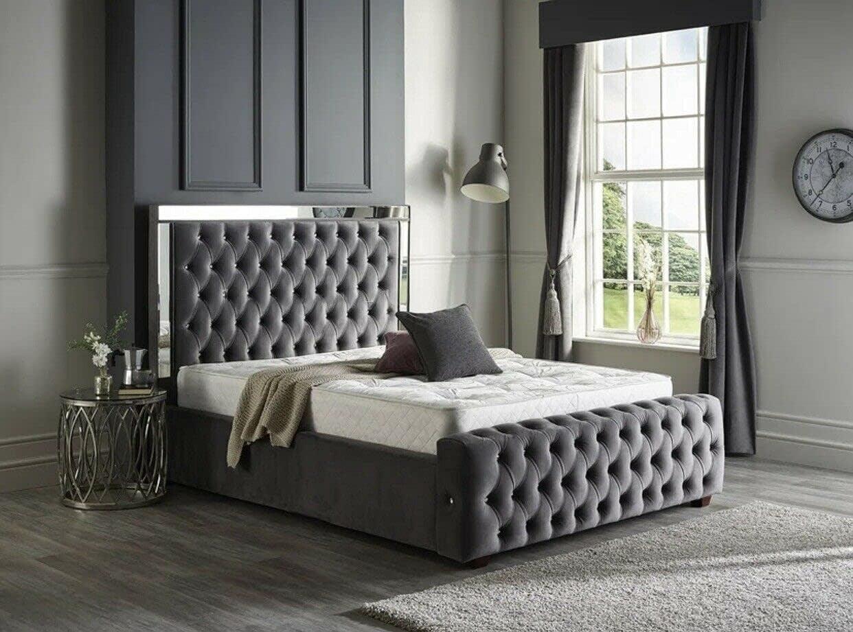 Mirror Bed Frame Upholster