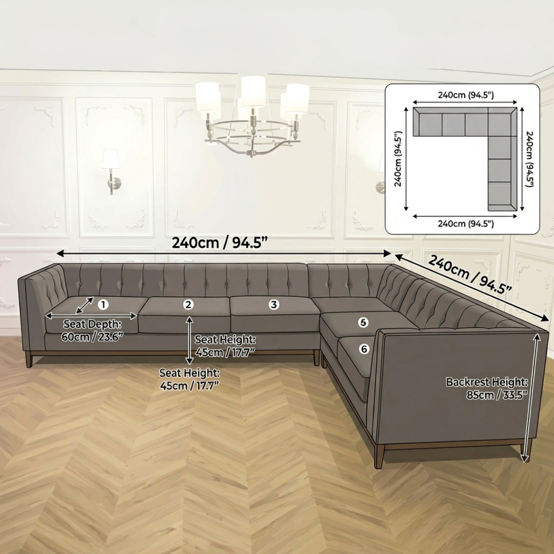 L Shape Modern Sofa: Timeless Elegant Comfort