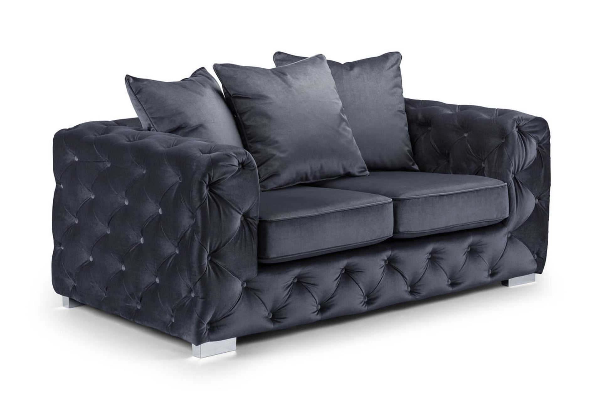 Chesterfield Upholstered Velvet Sofa