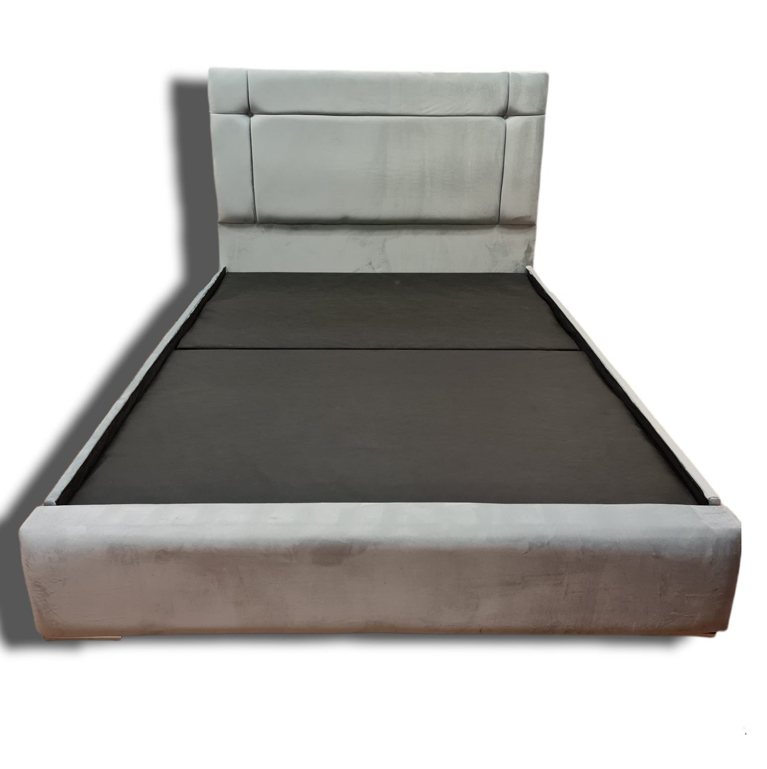 Brandy Grey Ottoman Bed