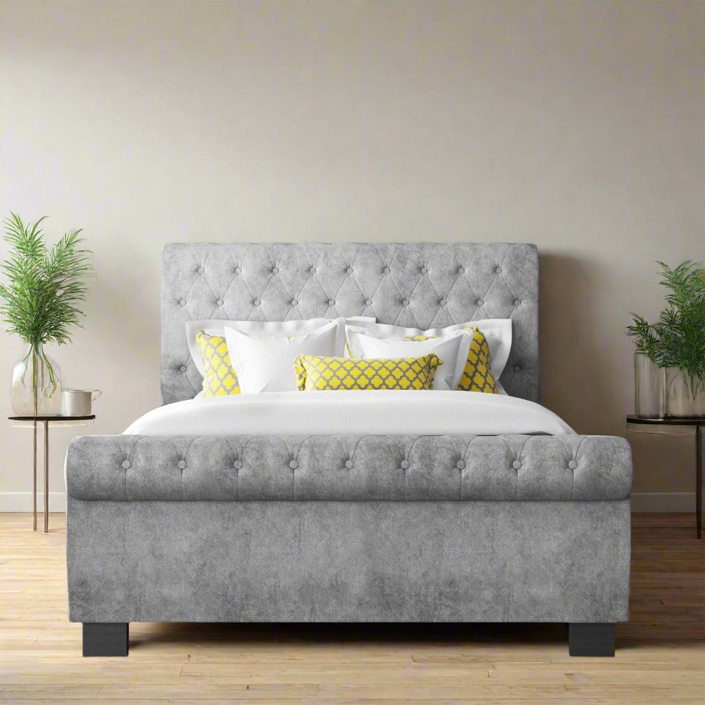 Champagne Small Double Bed Frame