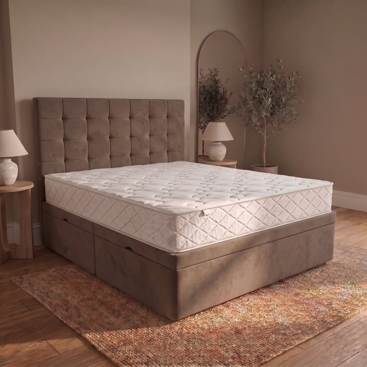 Cube Divan Bed With Storage