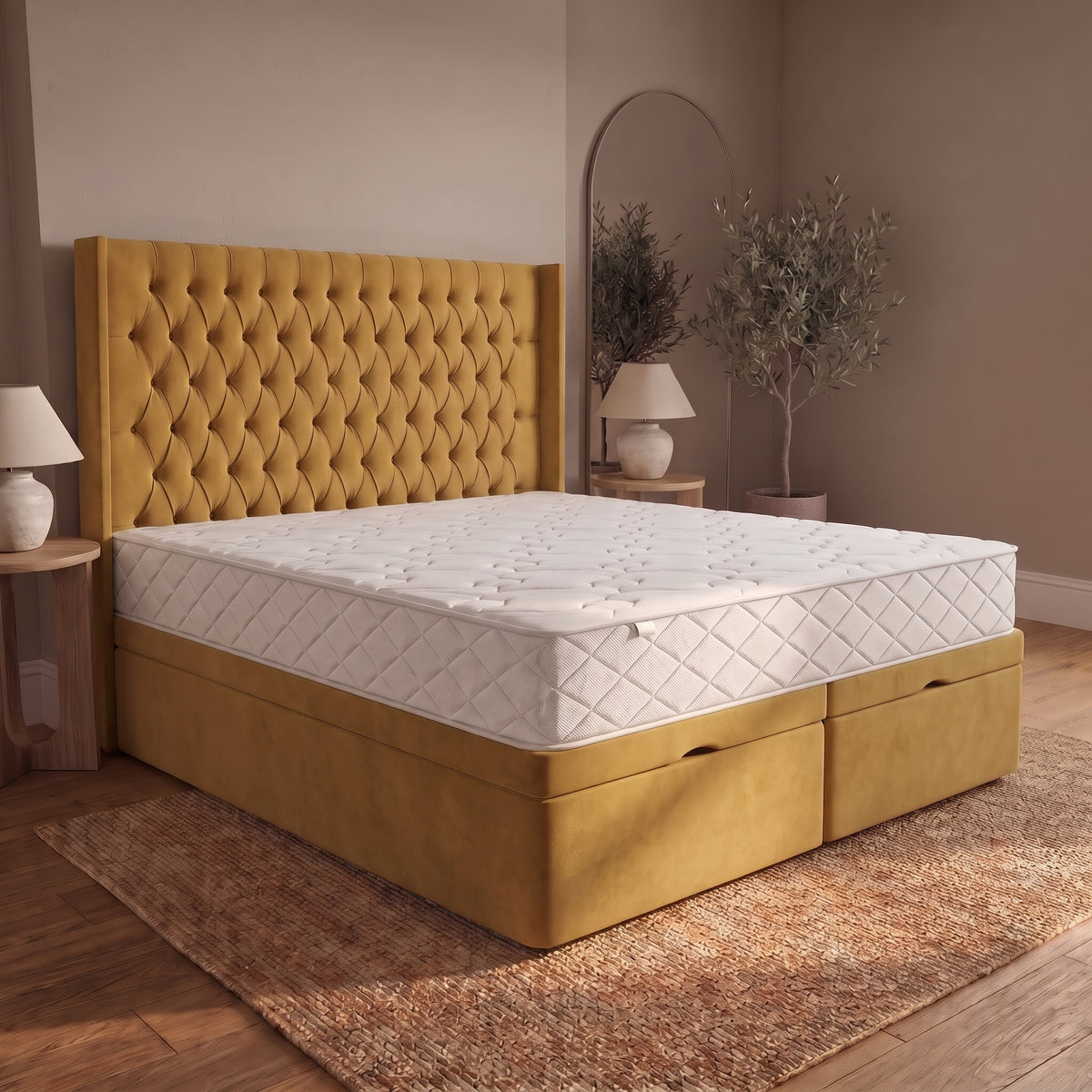 Sophia Wingback Chesterfield Divan Bed
