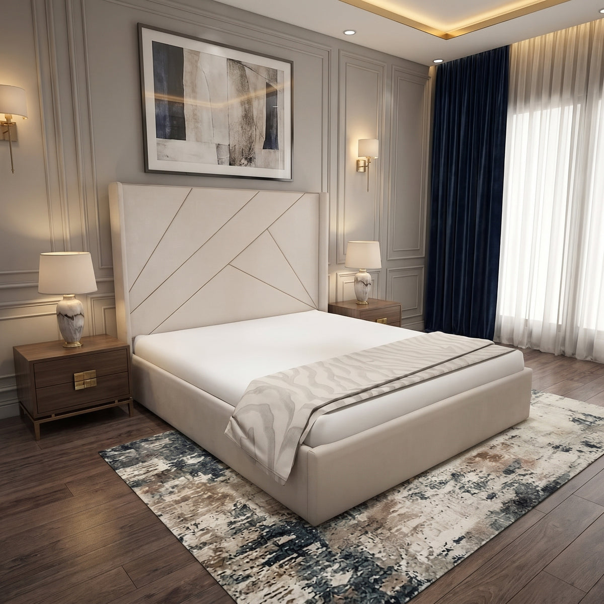 King Size Bed Frame - Luxe Aura Bed