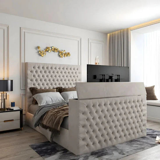 TV Bed Frame - Chesterfield TV Bed Frame
