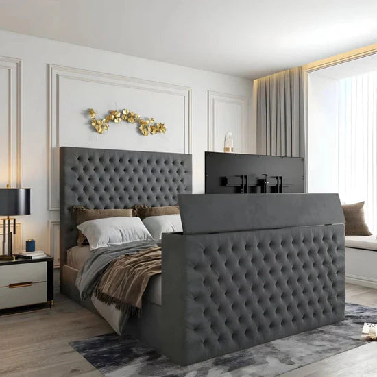TV Bed Frame - Chesterfield TV Bed Frame