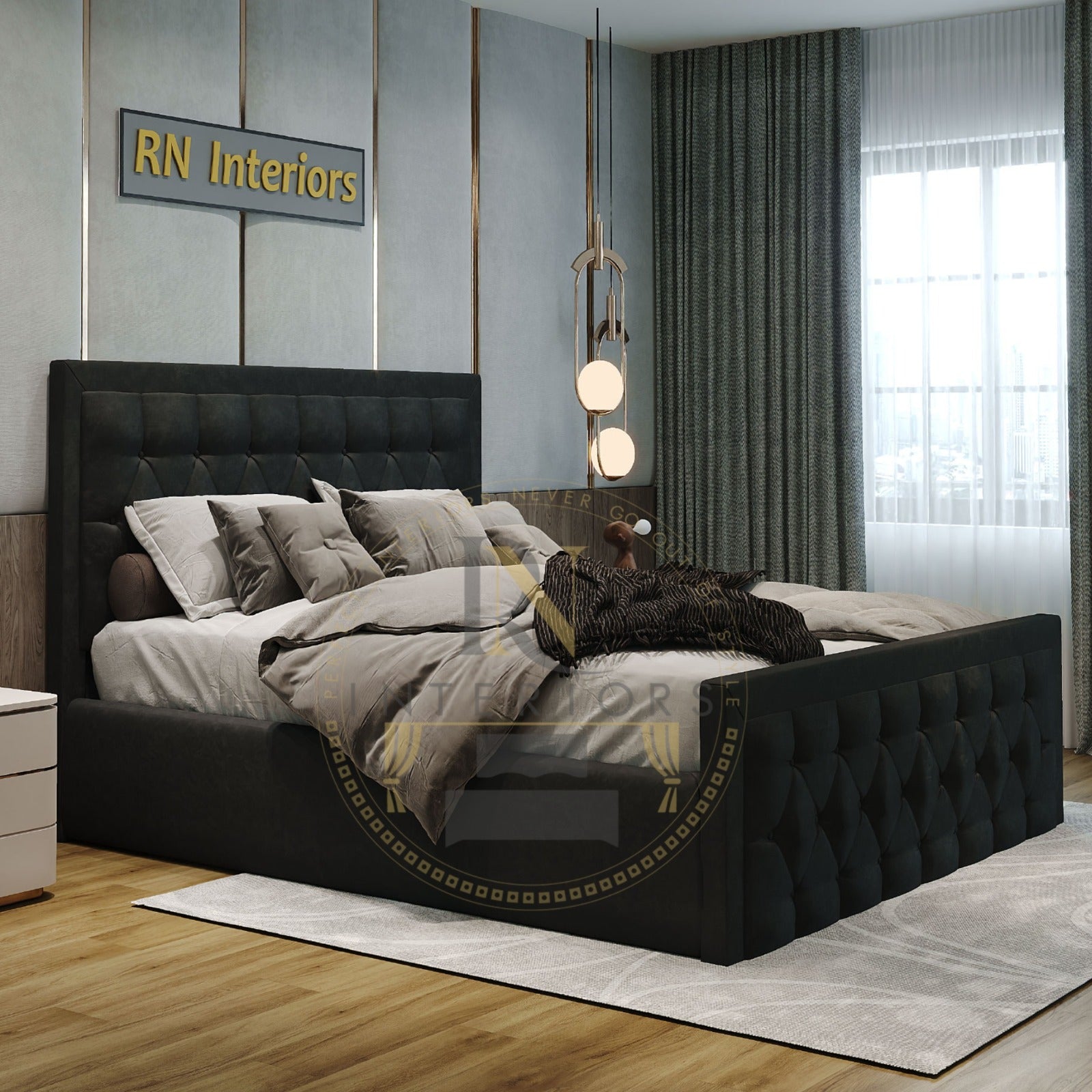 Chesterfield Single Bed With Storage | Sale - rn interiors