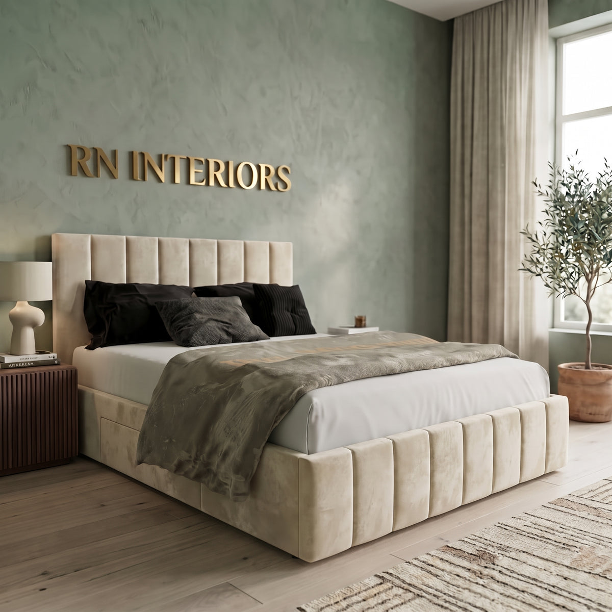 Mason Vertical Linear Bed Frame