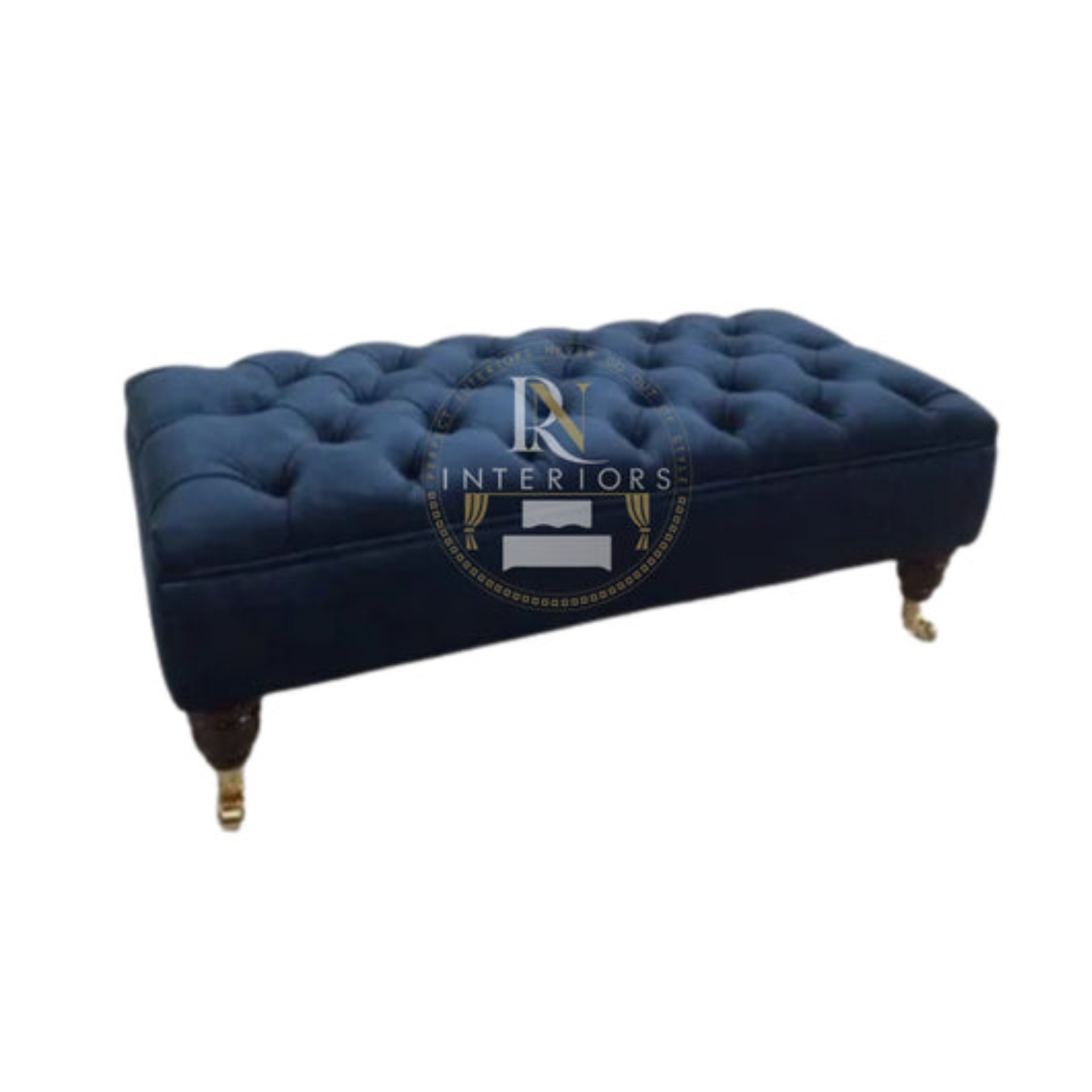 Foot Stool Upholstered Chesterfield