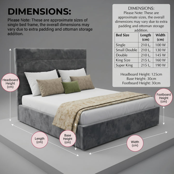 RN INTERIOR Supreme Comfort Bed Frame