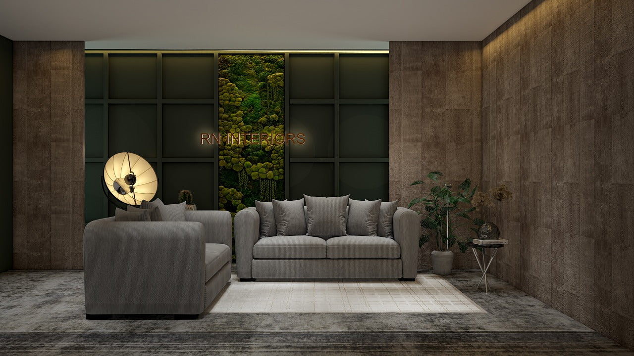 Grey 2 seater sofa cushion detail, Urban Grey