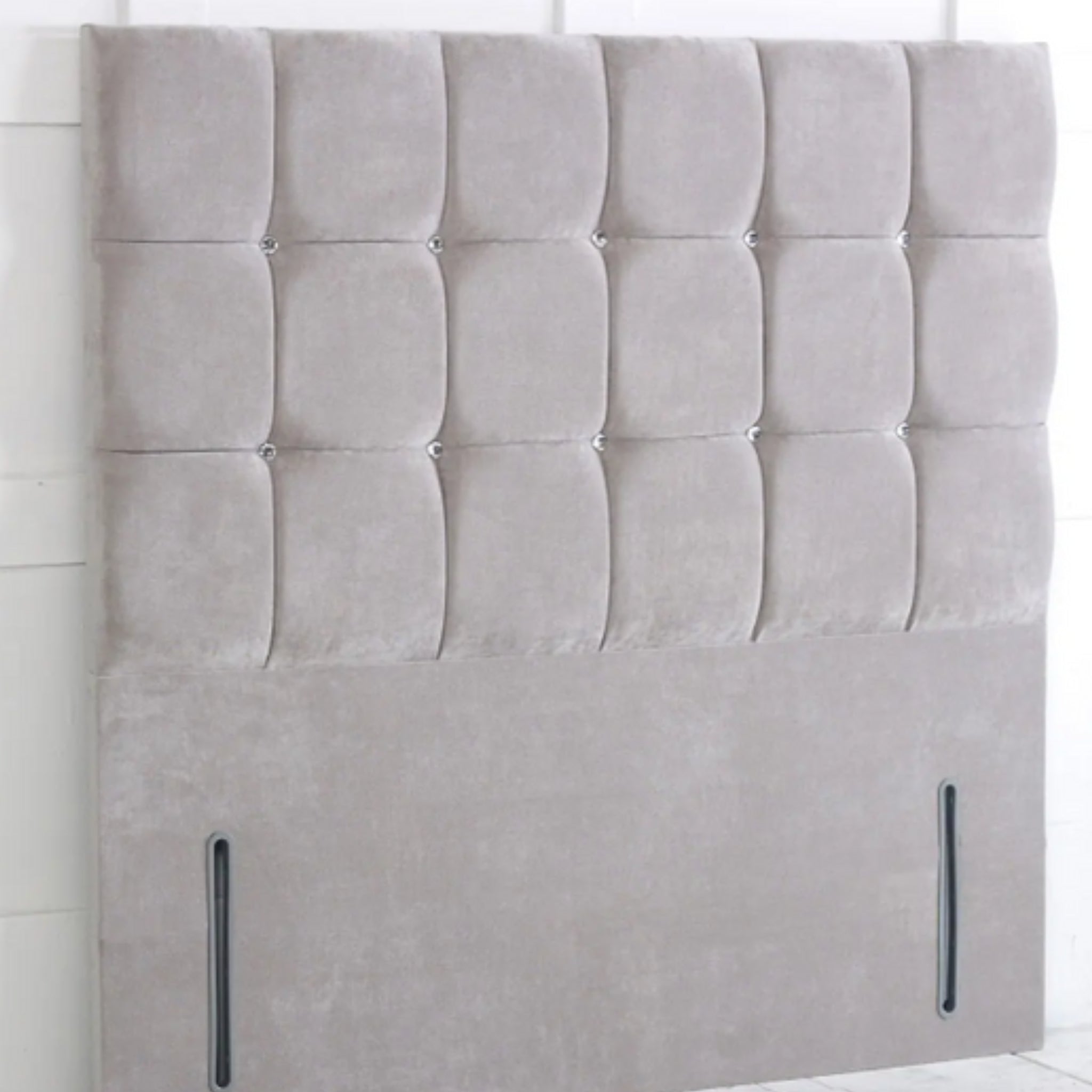 RN Interiors Cubed Floor Standing Headboard in Cream, Black, and Grey - rn interiors