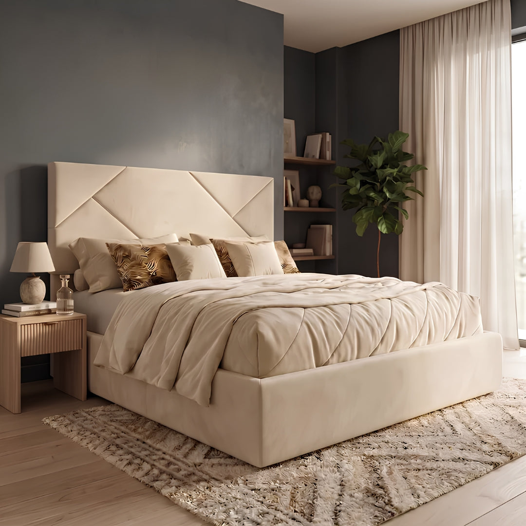 King Size Bed - Perci Upholstered Bed Frame