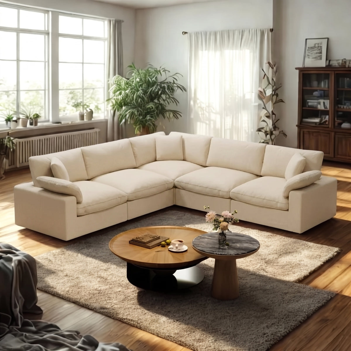Modern Cloud Corner Sofa