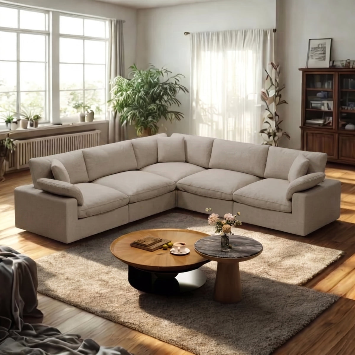 Modern Cloud Corner Sofa