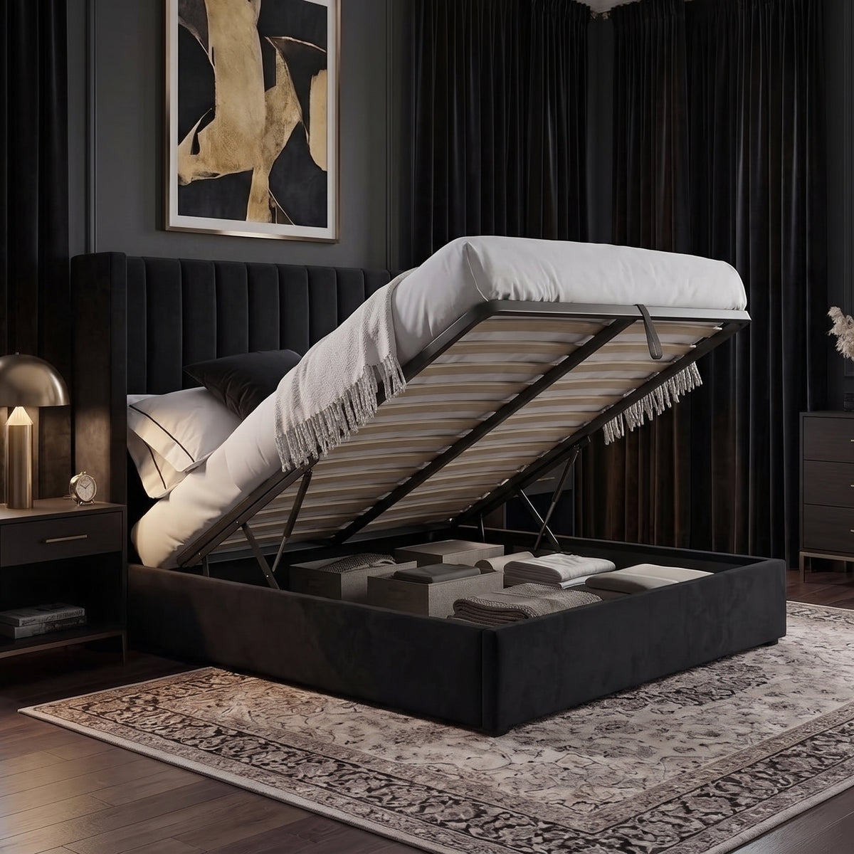 Royal Haven Wing Back Bed Frame