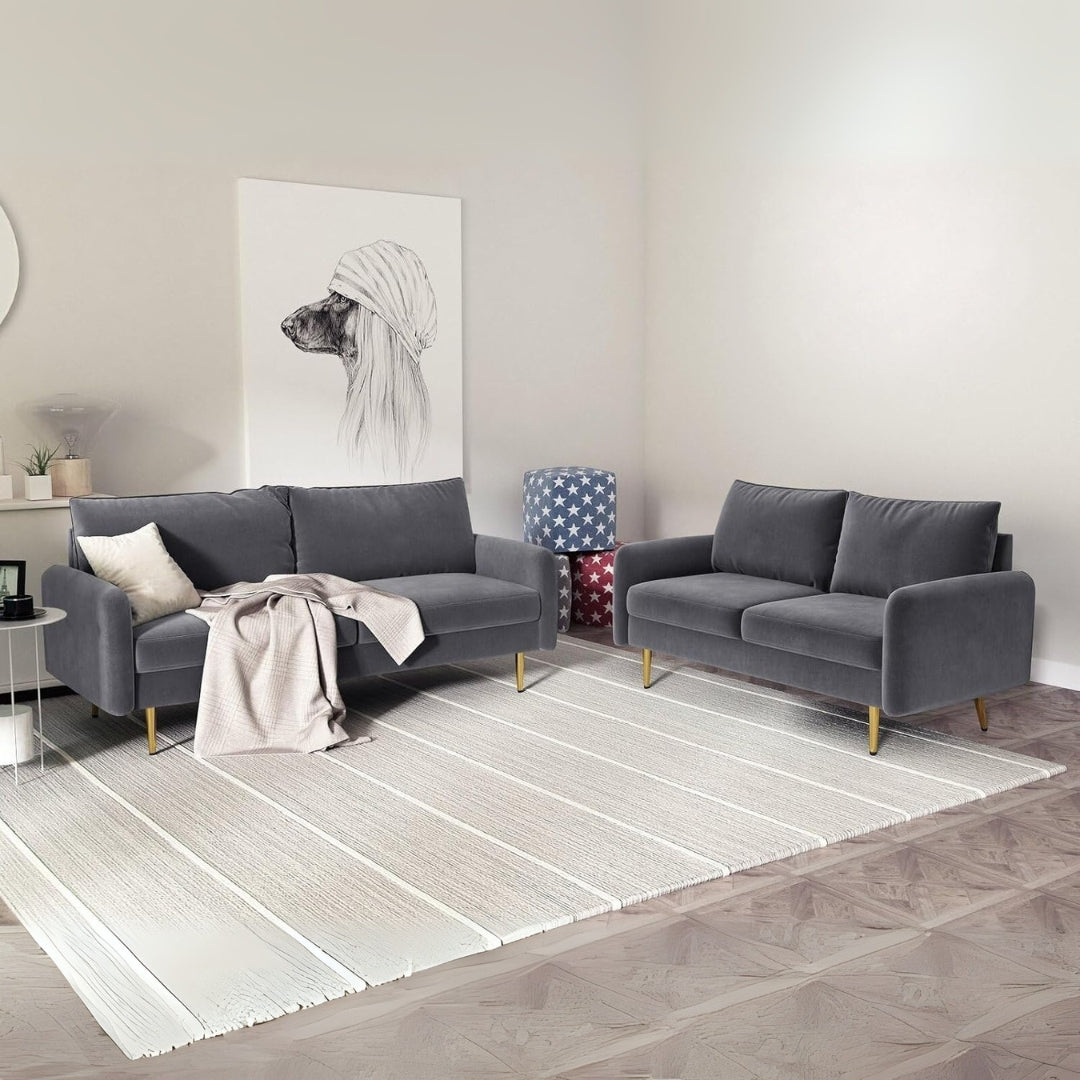 RN Interior's LTD - Cloud Beige Sofa in grey color With Fast Delivery