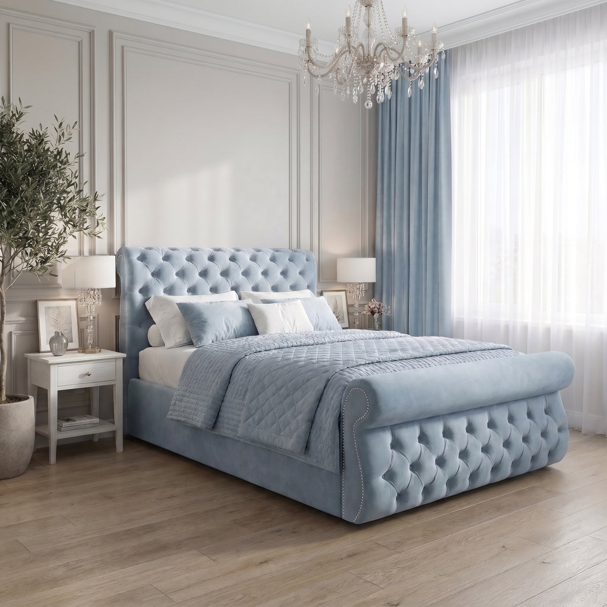 Single Bed Frame - Moonrest Scroll Bed Frame