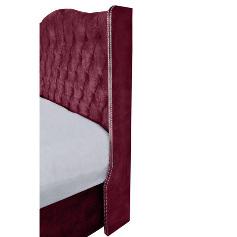 Selini-Plush- Velvet Floating Bed Frame