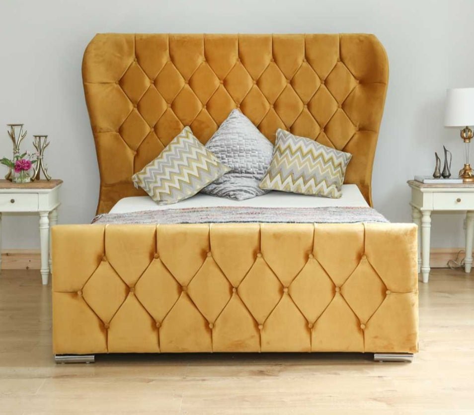 Single Wooden Bed Frame Chesterfield Bed Frame