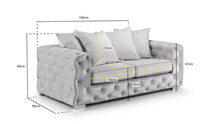 Chesterfield Upholstered Velvet Sofa