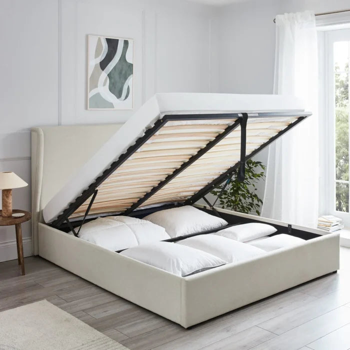 Wingback Ottoman Bed Frame