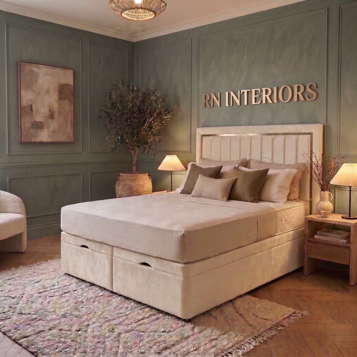 Rimmini Divan Ottoman Bed With Storage