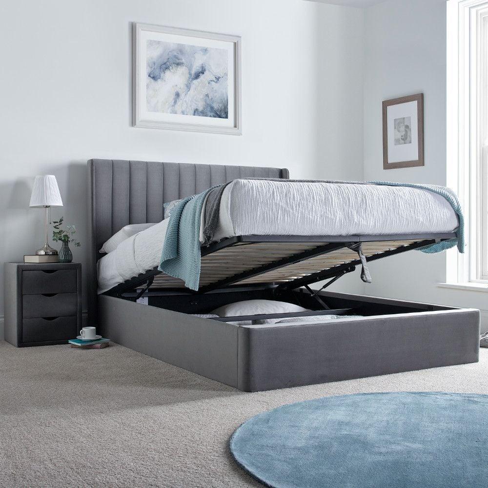 Wing Bed frame Ottoman