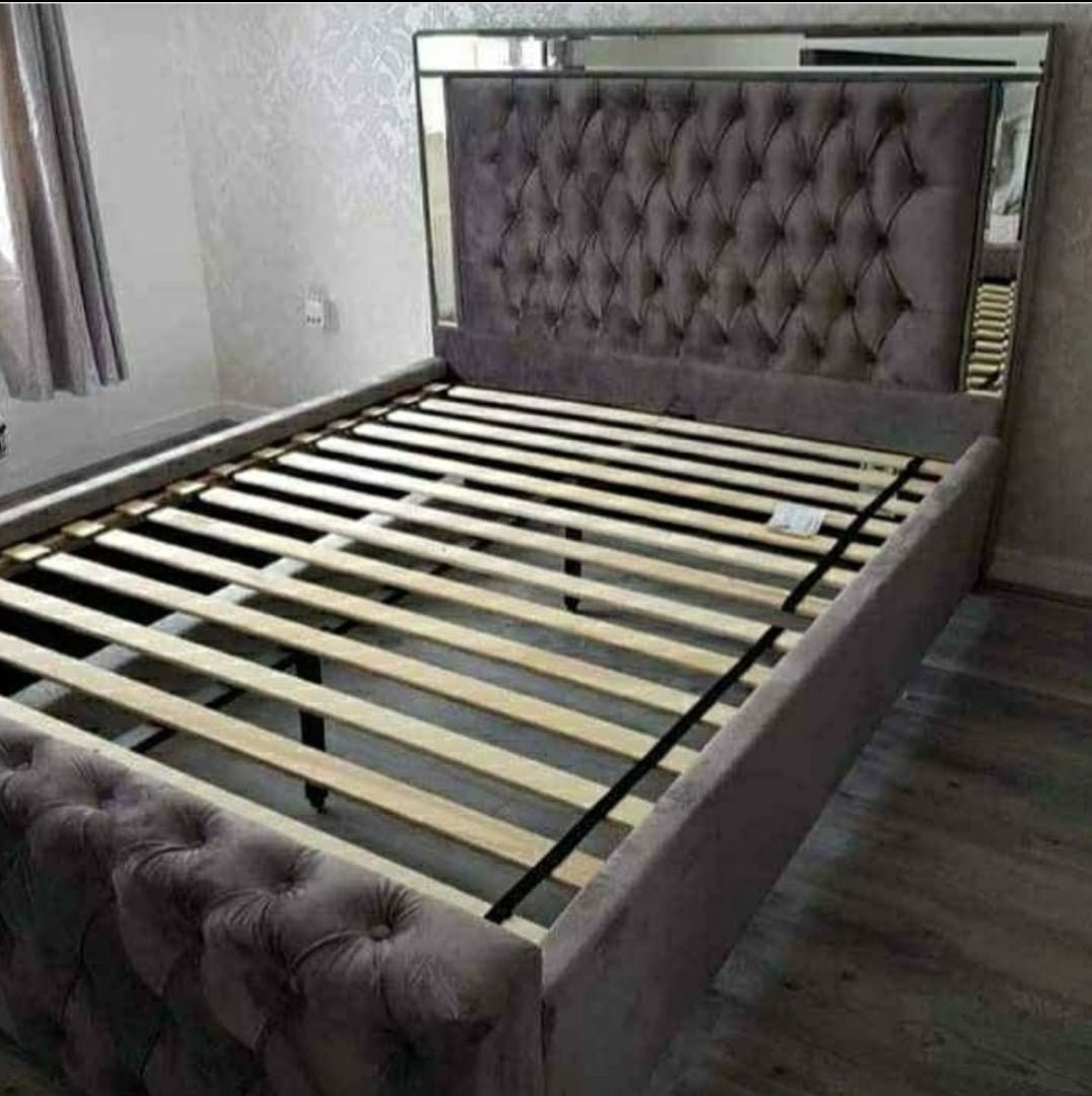 Mirror Bed Frame Upholster