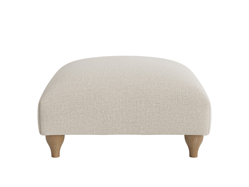 RN Interiors Sugarplum Footstool - Sugarplum Footstool with Wooden Legs - rn interiors