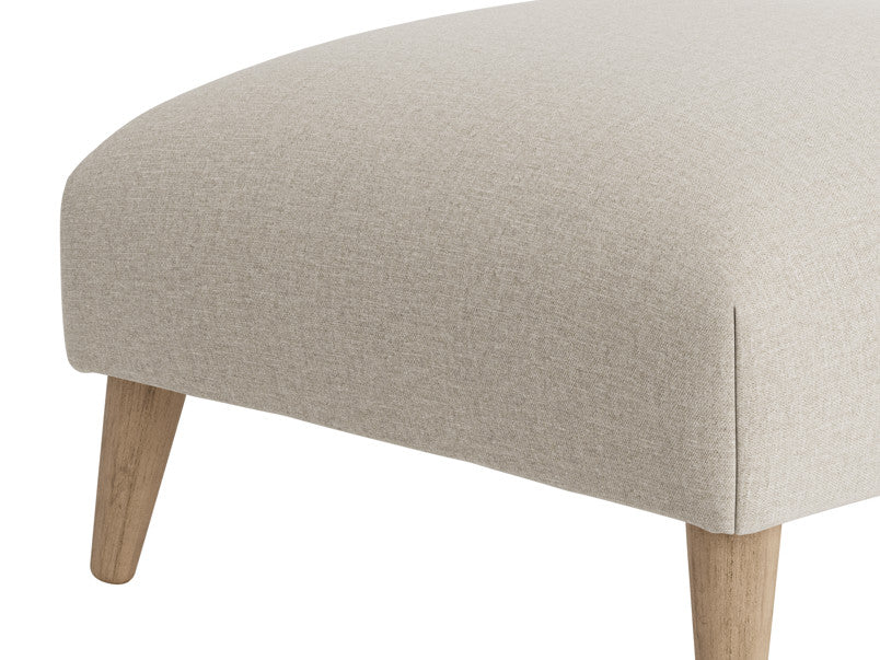 RN Interiors Sugarplum Footstool - Sugarplum Footstool with Wooden Legs - rn interiors